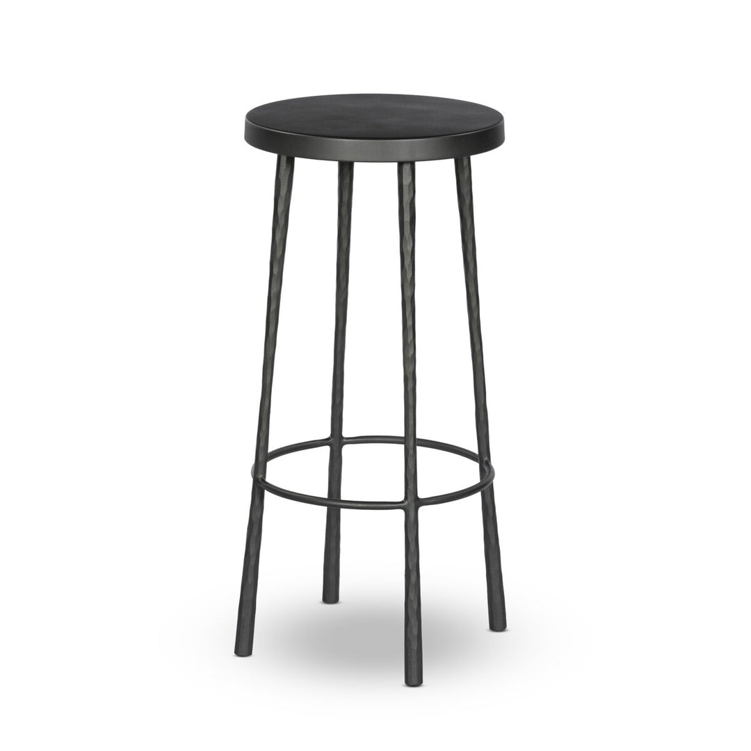 Edgewood Bar + Counter Stool - Bar Stool - Hammered Gunmetal