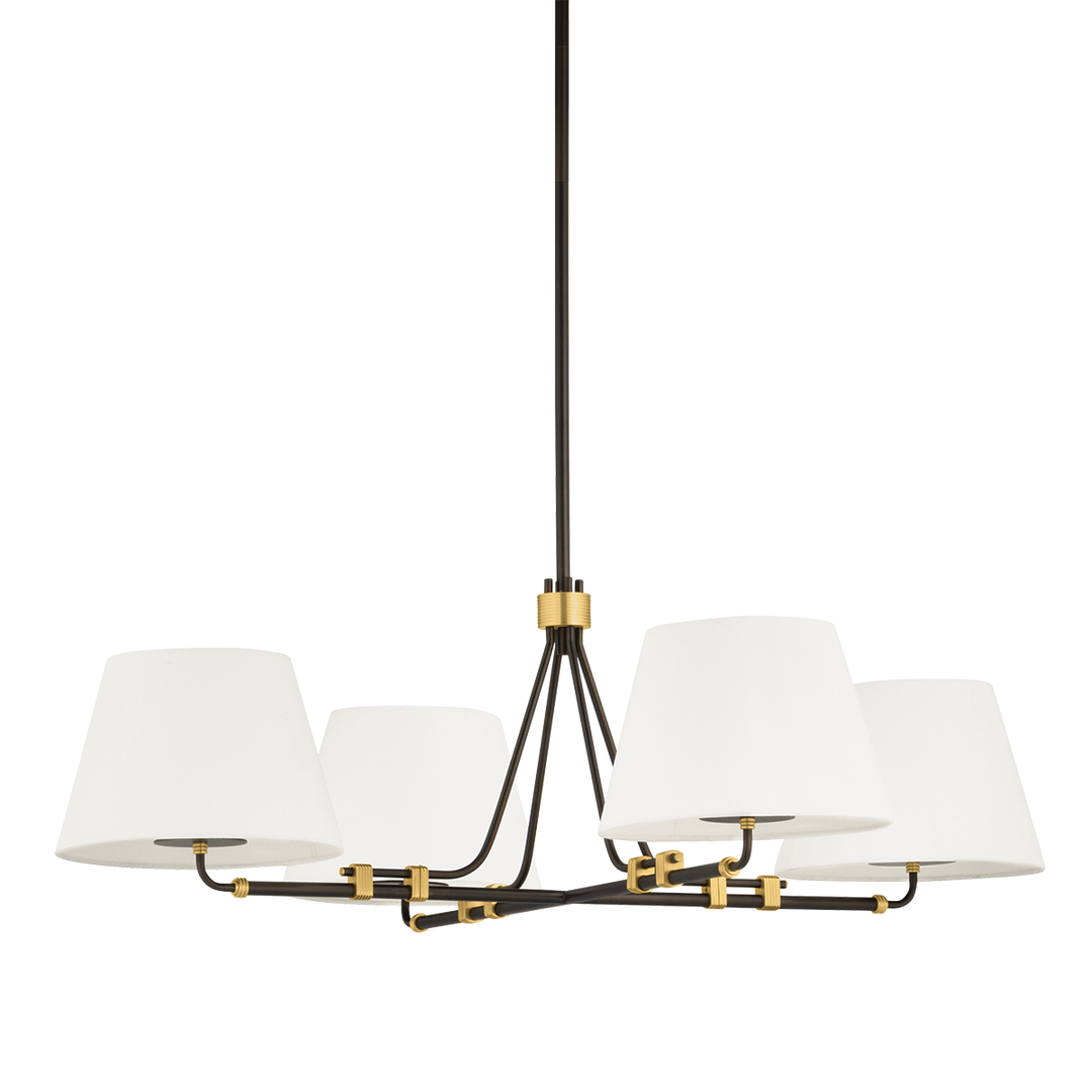 Crown Heights Chandelier - Aged Brass / Distressed Bronze