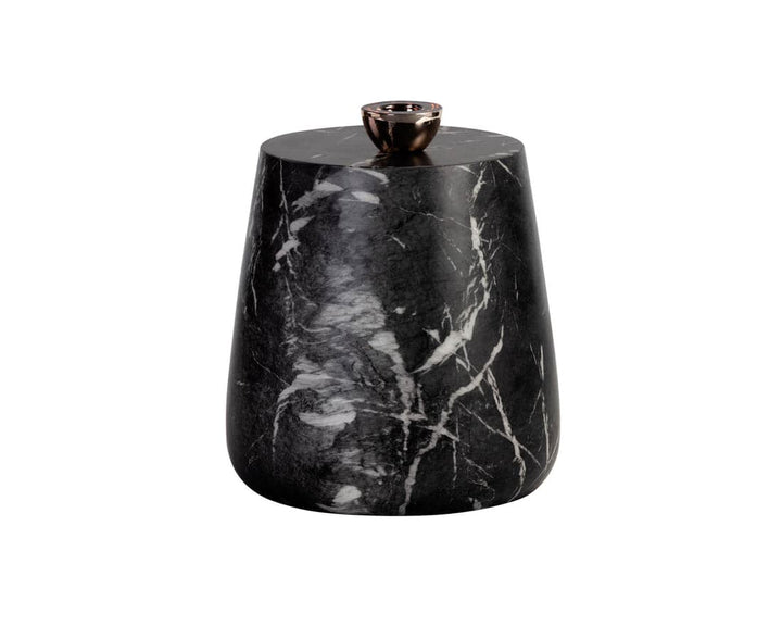 Aries Side Table - Marble Look-Sunpan-SUNPAN-106403-Side Tables-3-France and Son