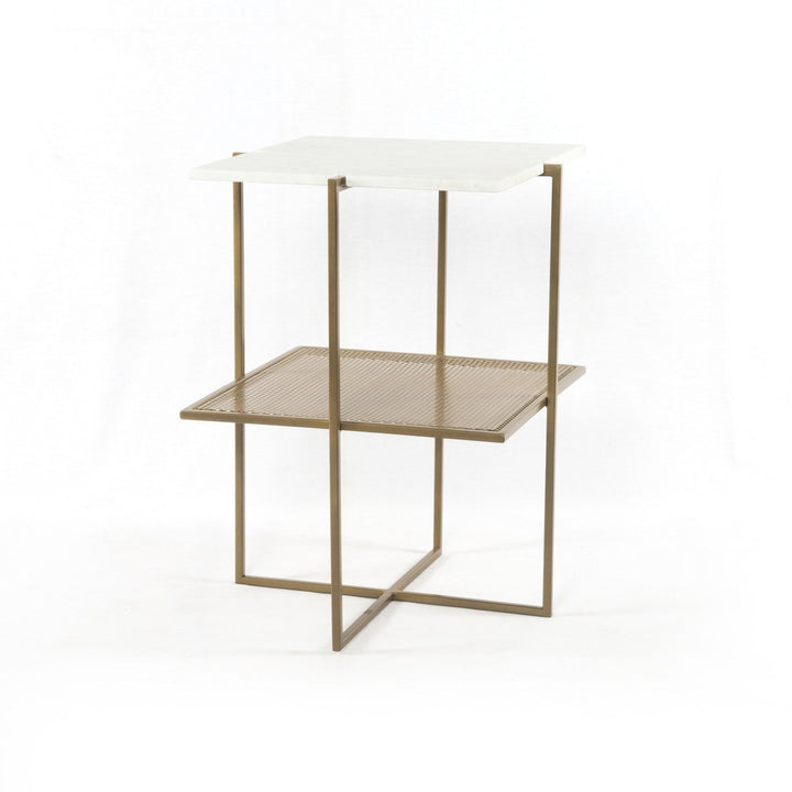 Olive Nightstand - Antique Brass