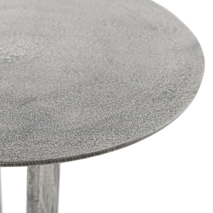 Winston End Table - Raw Antique Nickel