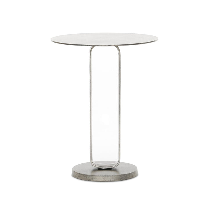 Winston End Table - Raw Antique Nickel