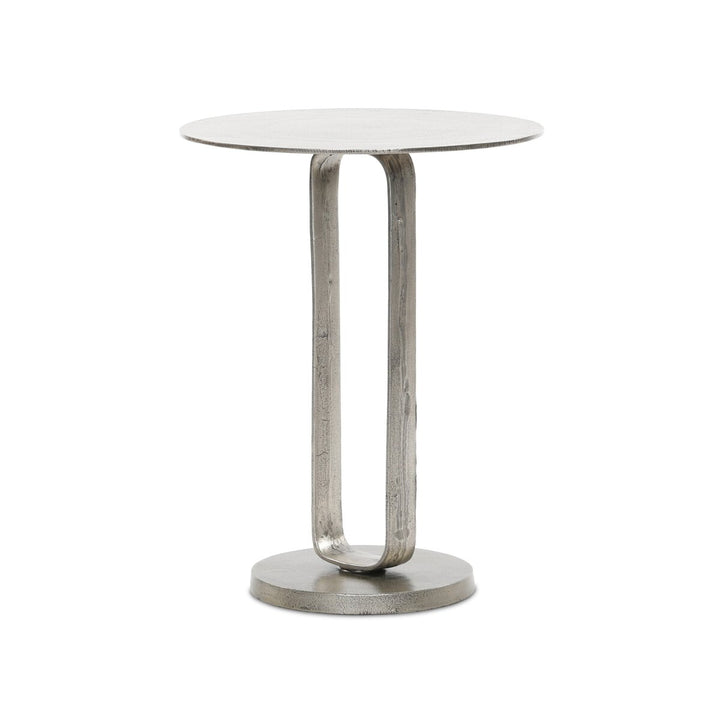 Winston End Table - Raw Antique Nickel