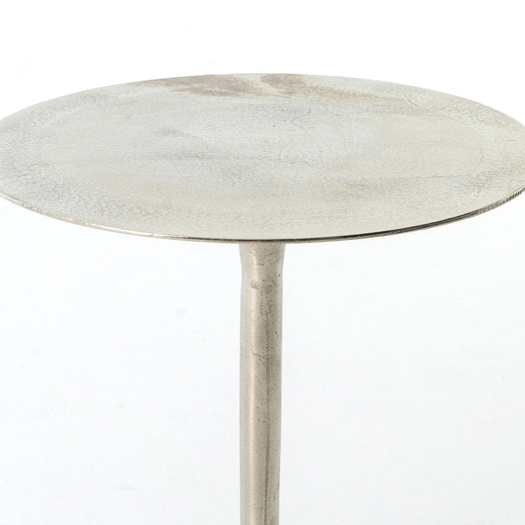 Tessa Side Table - Raw Nickel