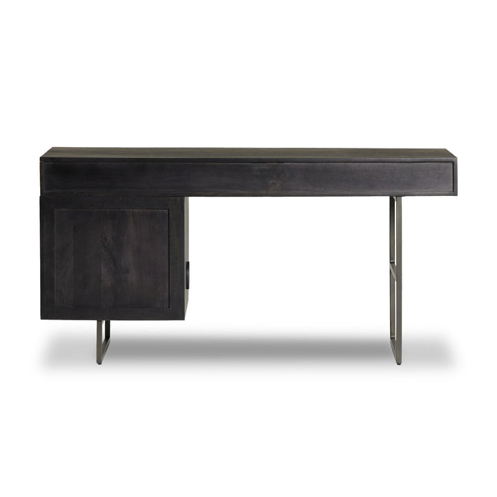 Monterey Desk - Black Wash W/ Black Cane