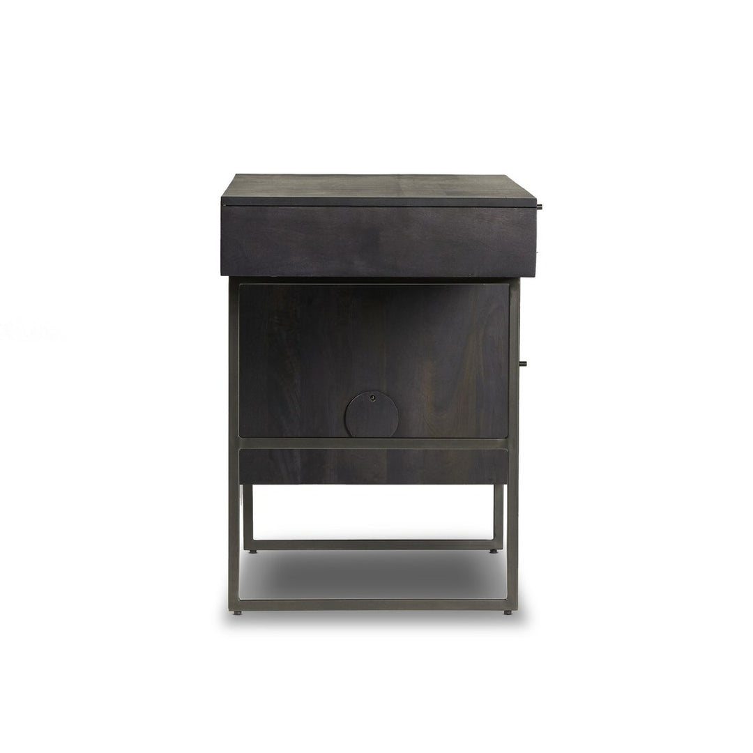 Monterey Desk - Black Wash W/ Black Cane