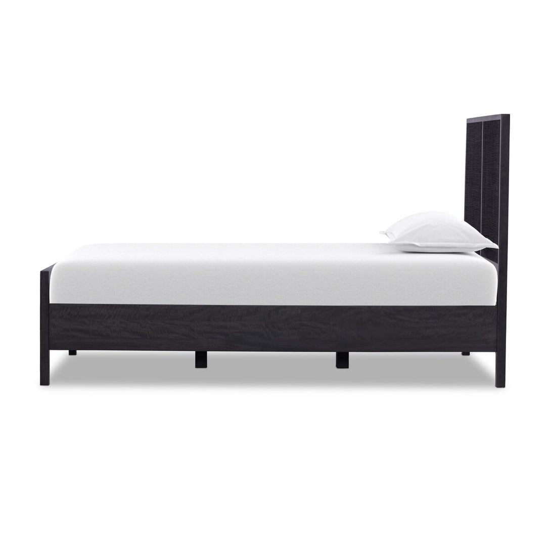 Adelaide Bed - Twin - Black Wash W/ Black Cane