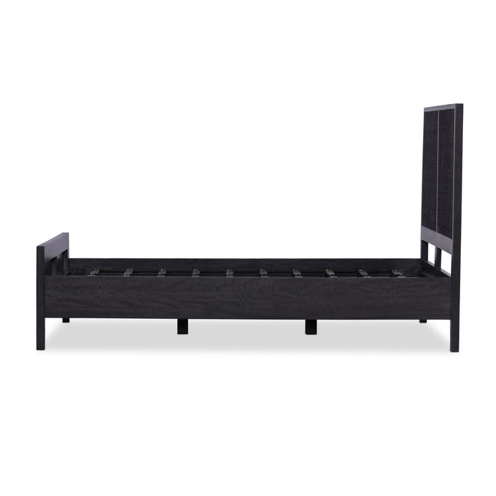 Adelaide Bed - Twin - Black Wash W/ Black Cane