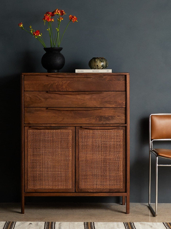 Sophia Tall Dresser - Brown Wash