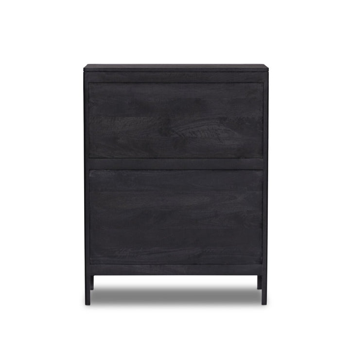 Adelaide Tall Dresser - Black Wash W/ Black Cane