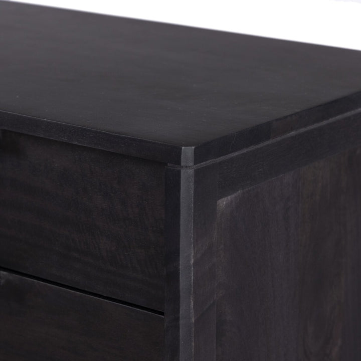 Adelaide Tall Dresser - Black Wash W/ Black Cane