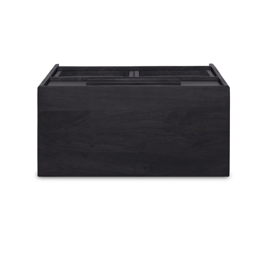 Adelaide Tall Dresser - Black Wash W/ Black Cane