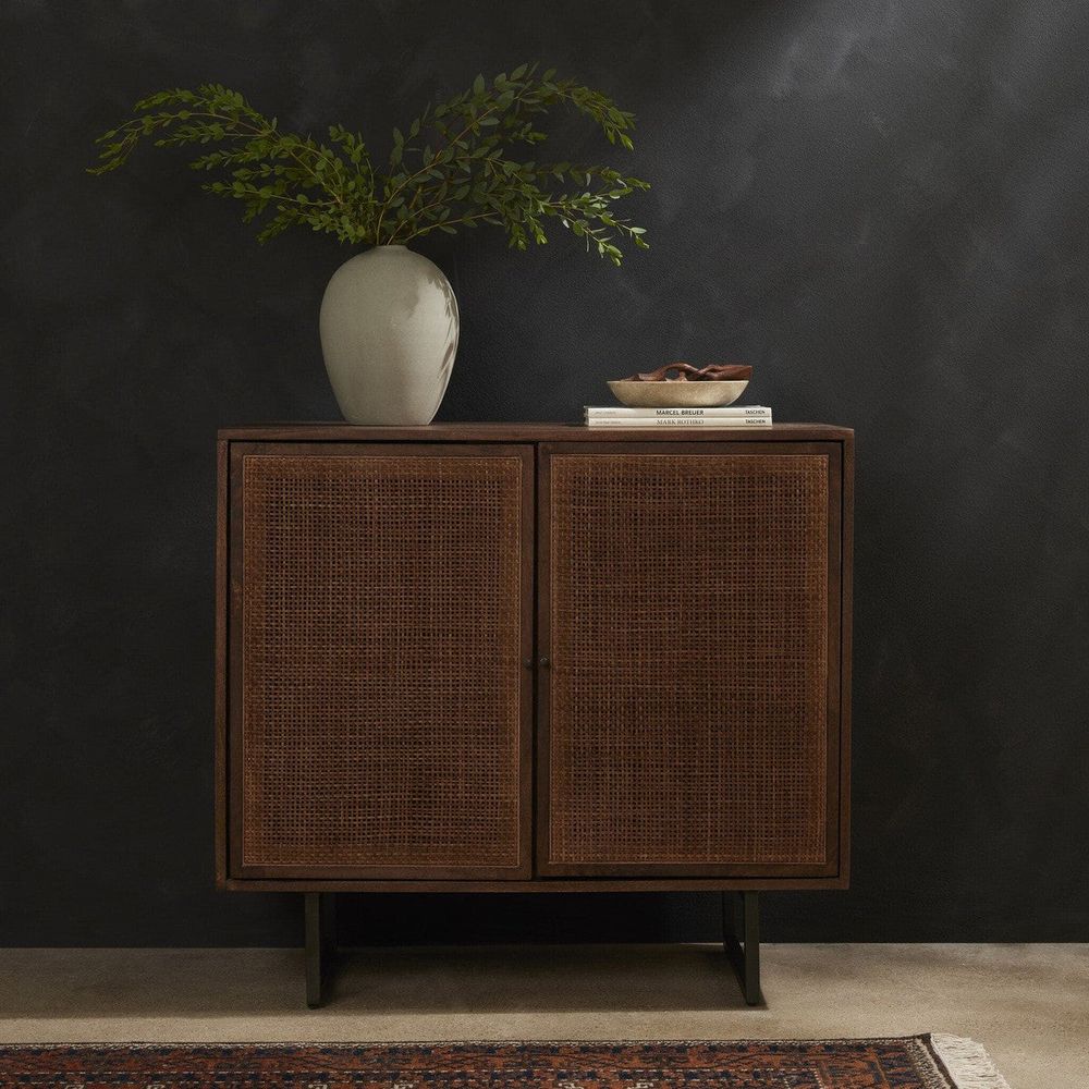 Cabinets & Curios Loraine Small Cabinet - Brown Wash