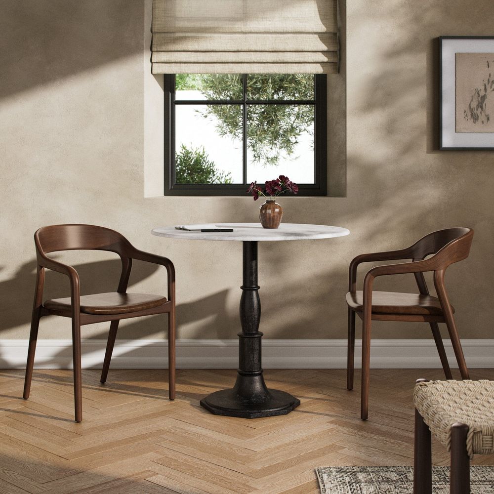 Dining Tables Lucy Bistro Table - 36" - White Marble