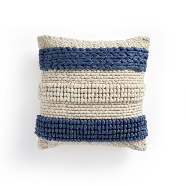Textured Stripe Pillow Set of 2-Four Hands-FH-106840-004-PillowsBlue-2-France and Son