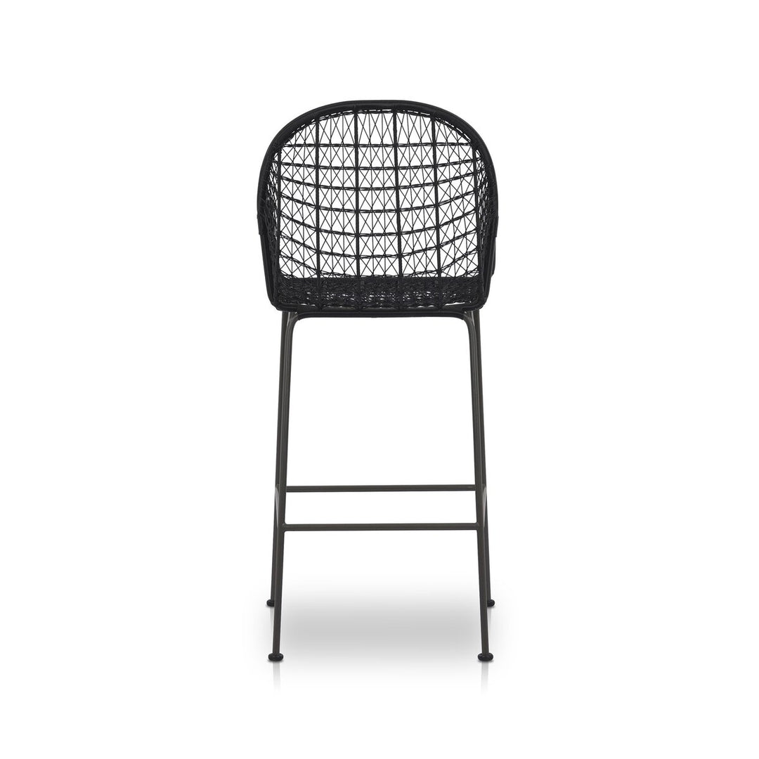 Canyon Outdoor Bar + Counter Stool - Bar Stool - Smoke Black - None