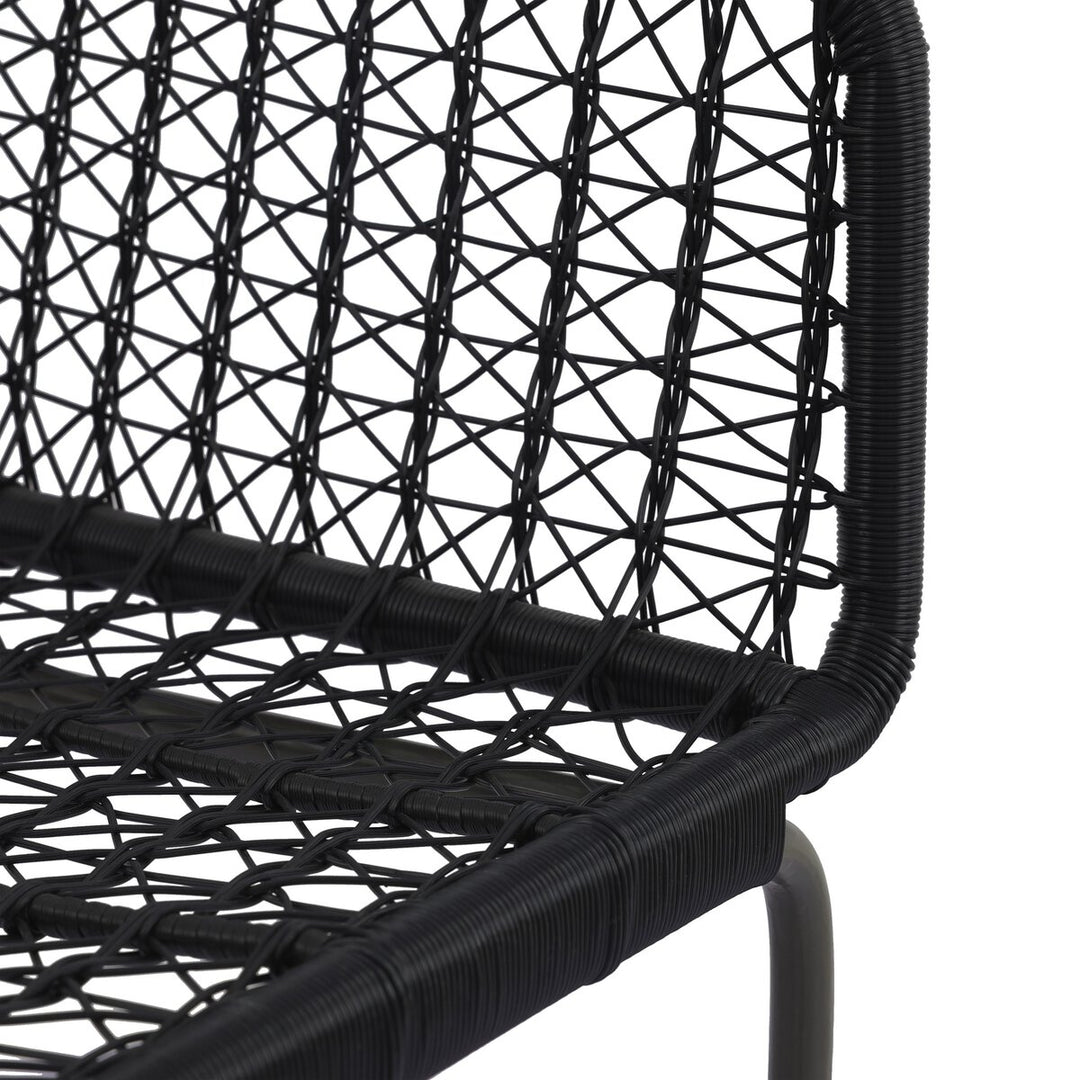 Canyon Outdoor Bar + Counter Stool - Bar Stool - Smoke Black - None