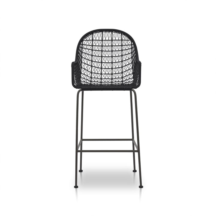 Canyon Outdoor Bar + Counter Stool - Bar Stool - Smoke Black - None