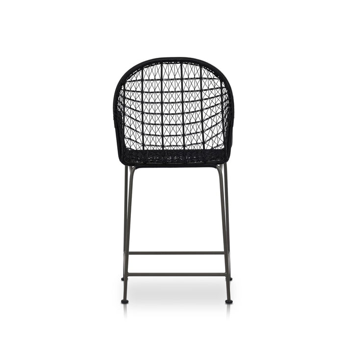 Canyon Outdoor Bar + Counter Stool - Counter Stool - Smoke Black - None