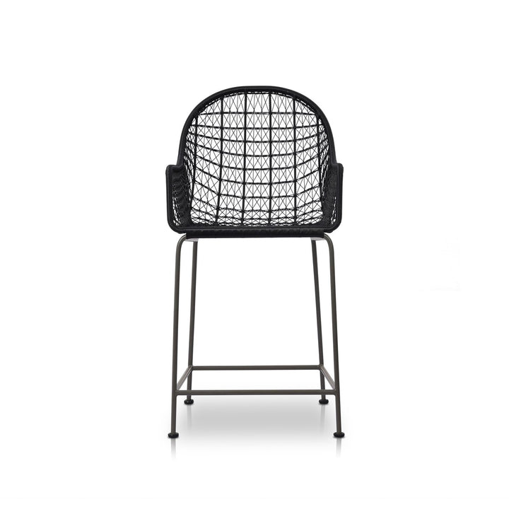 Canyon Outdoor Bar + Counter Stool - Counter Stool - Smoke Black - None