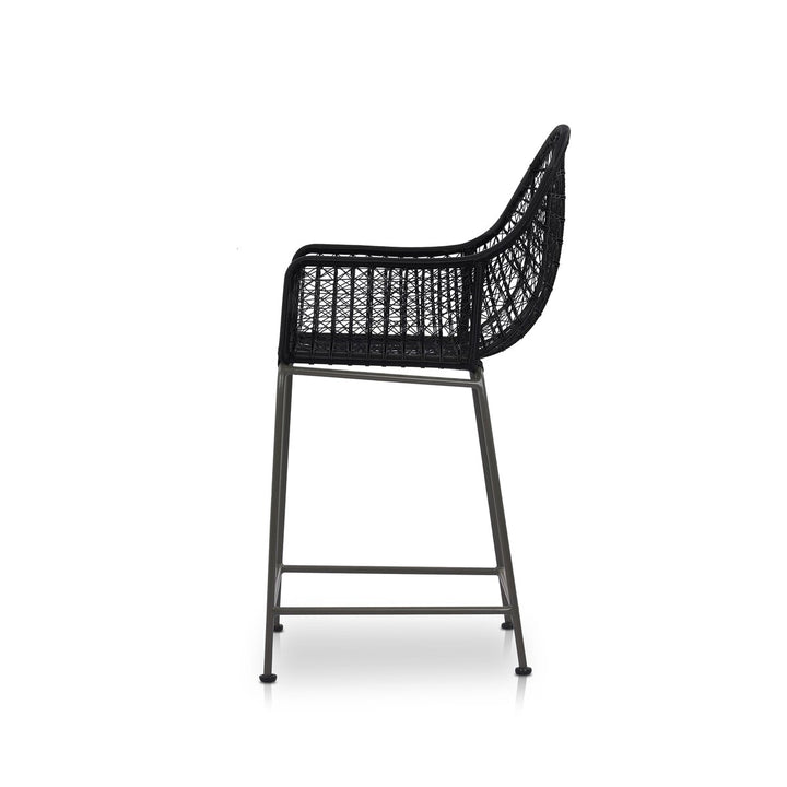 Canyon Outdoor Bar + Counter Stool - Counter Stool - Smoke Black - None