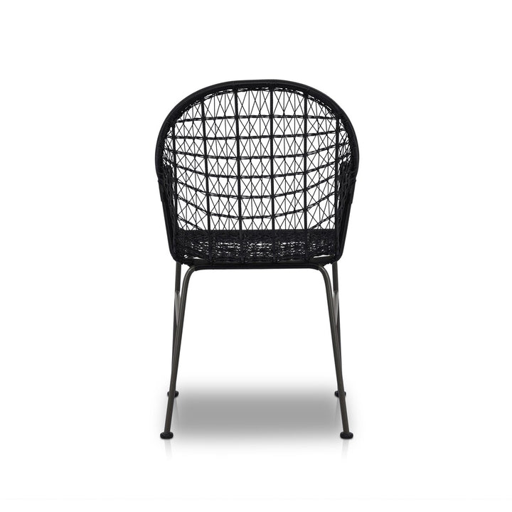 Canyon Outdoor Woven Dining Chair - Smoke Black - None