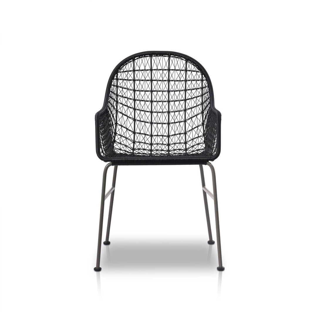 Canyon Outdoor Woven Dining Chair - Smoke Black - None