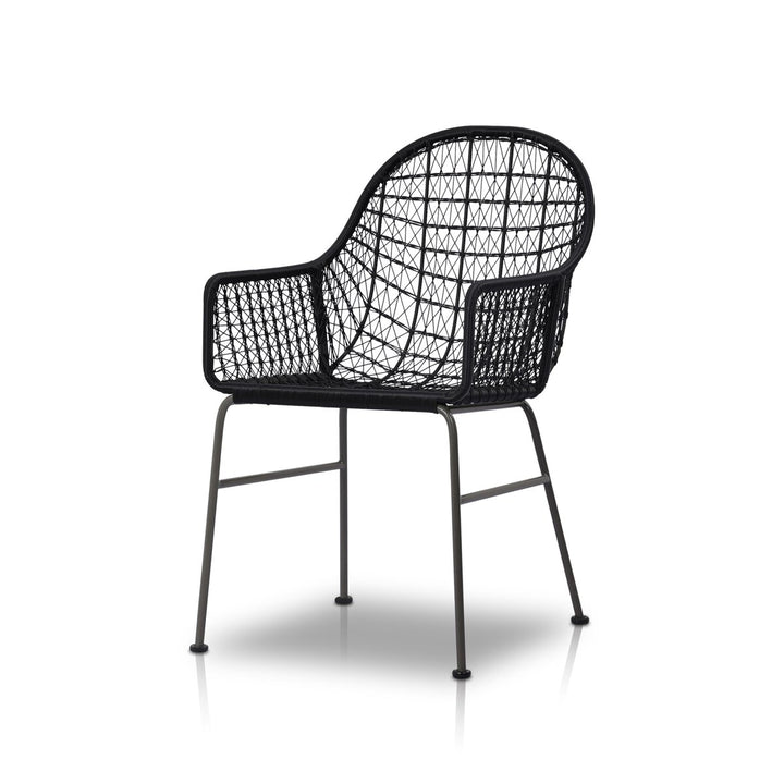 Canyon Outdoor Woven Dining Chair - Smoke Black - None