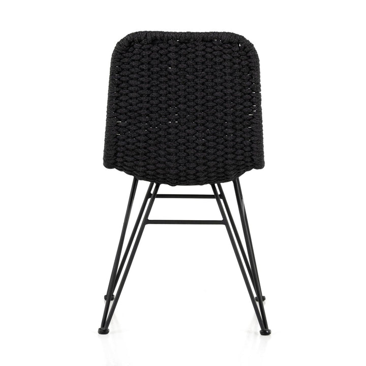 Deacon Outdoor Dining Chair - Thick Dark Grey Rope