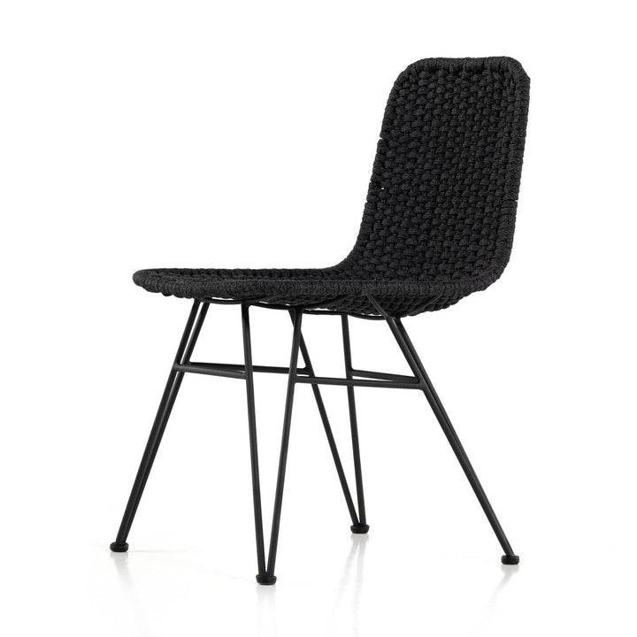 Deacon Outdoor Dining Chair - Thick Dark Grey Rope