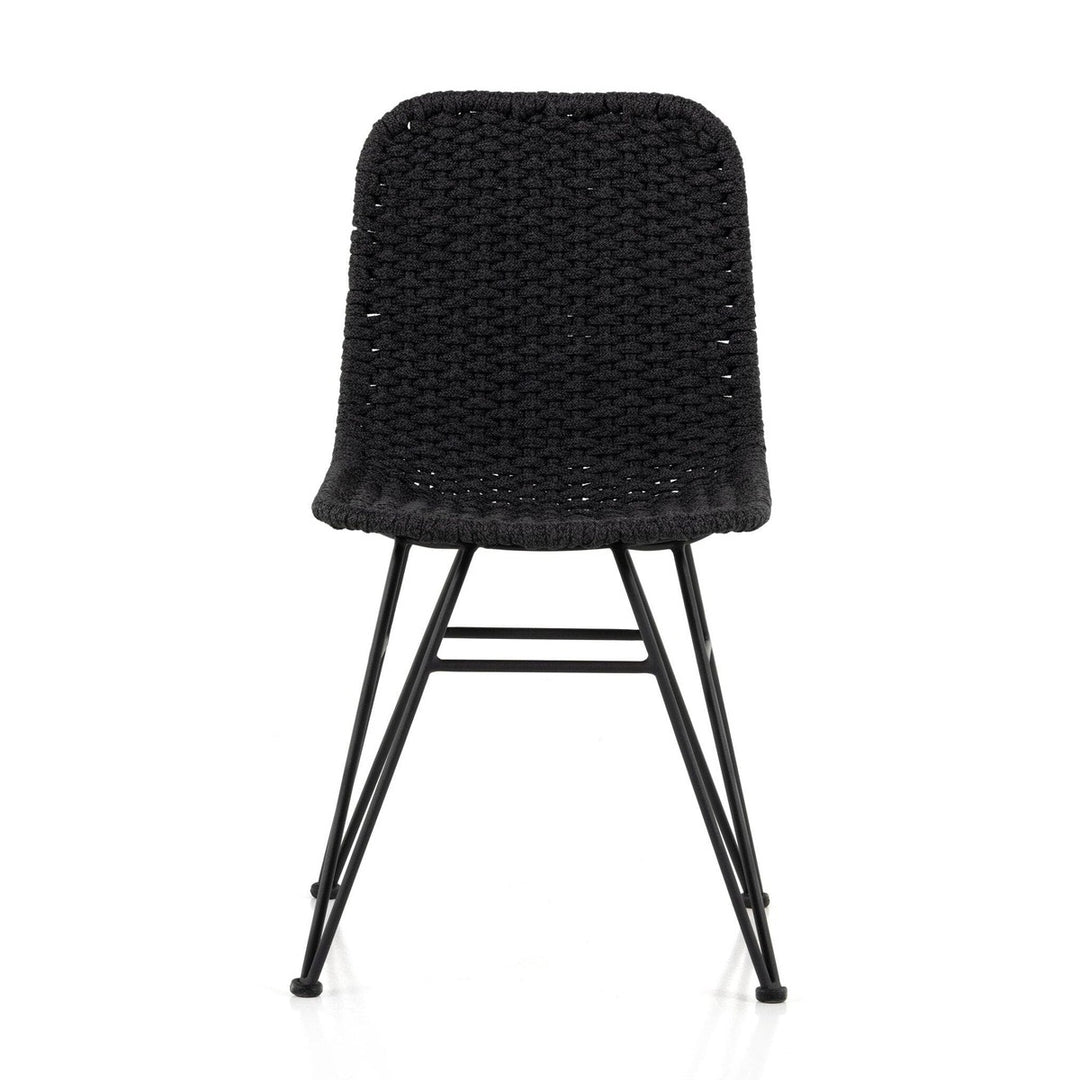 Deacon Outdoor Dining Chair - Thick Dark Grey Rope