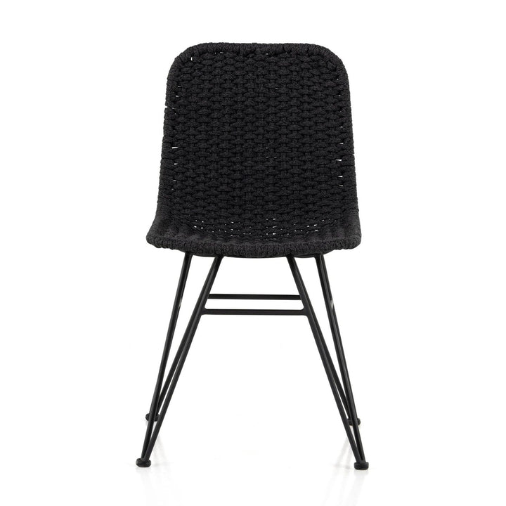 Deacon Outdoor Dining Chair - Thick Dark Grey Rope