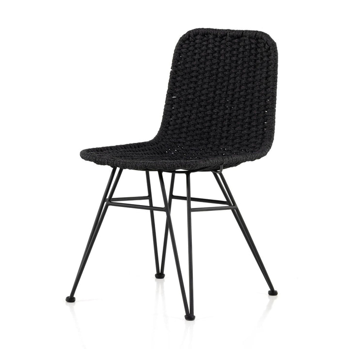 Deacon Outdoor Dining Chair - Thick Dark Grey Rope