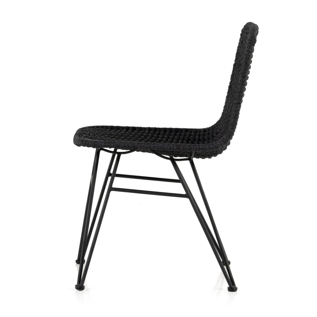 Deacon Outdoor Dining Chair - Thick Dark Grey Rope