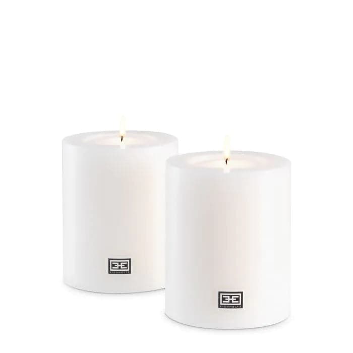 Artificial Candle ø 10 x H. 12 cm Set of 2-Eichholtz-EICHHOLTZ-106945-Decor-1-France and Son