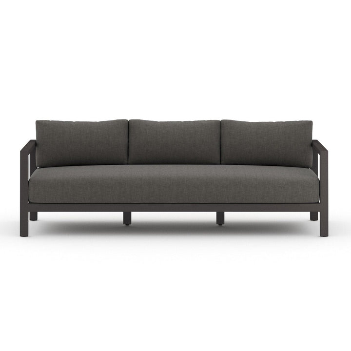 Santa Fe Outdoor Sofa, Bronze - Venao Charcoal