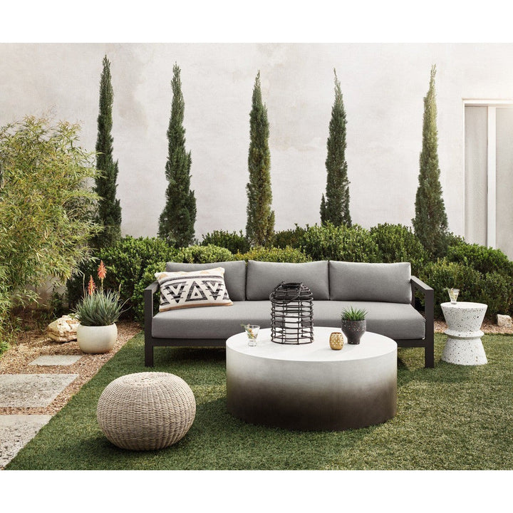 Santa Fe Outdoor Sofa, Bronze - Venao Charcoal