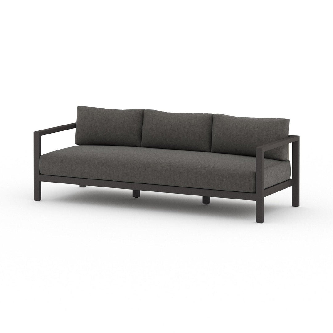 Santa Fe Outdoor Sofa, Bronze - Venao Charcoal