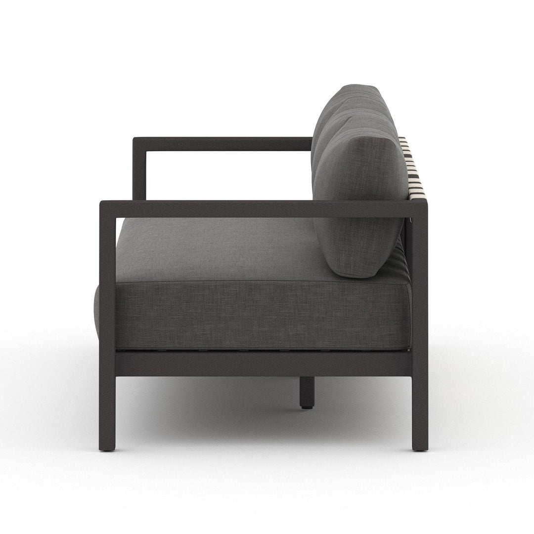 Santa Fe Outdoor Sofa, Bronze - Venao Charcoal