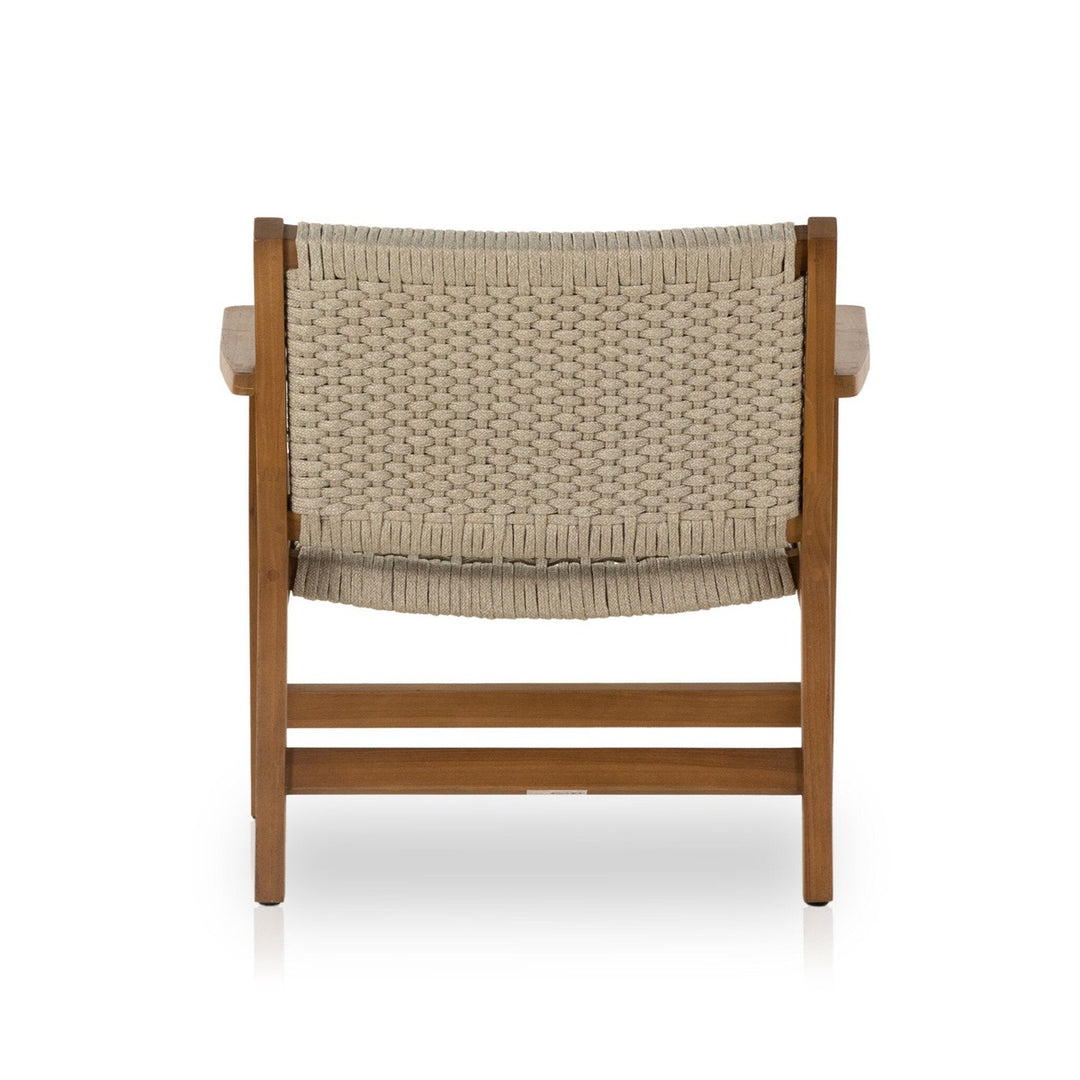 Declan Chair + Ottoman - Ivory Rope