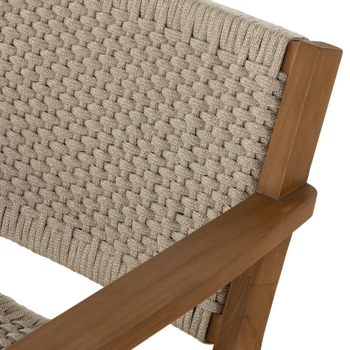 Declan Chair + Ottoman - Ivory Rope