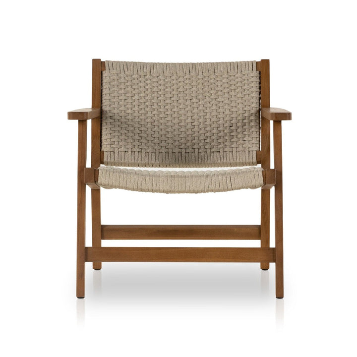 Declan Chair + Ottoman - Ivory Rope