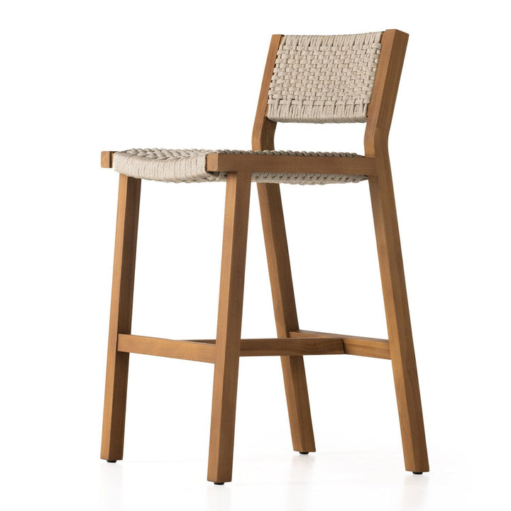 Declan Outdoor Bar Stool - Ivory Rope