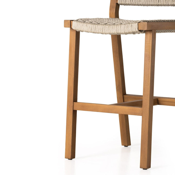 Declan Outdoor Bar Stool - Ivory Rope