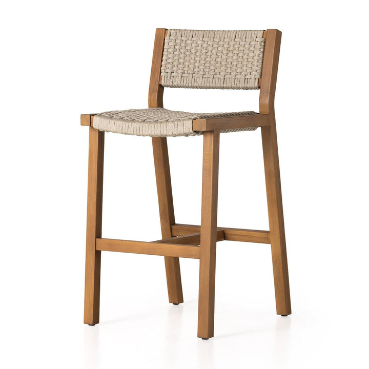 Declan Outdoor Bar Stool - Ivory Rope