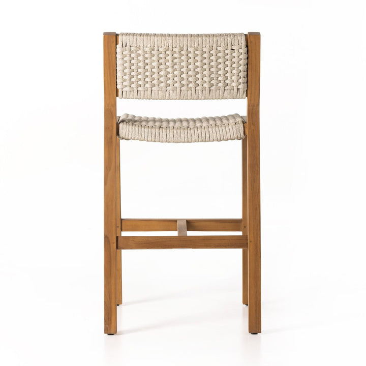 Dominic Outdoor Counter Stool - Ivory Rope