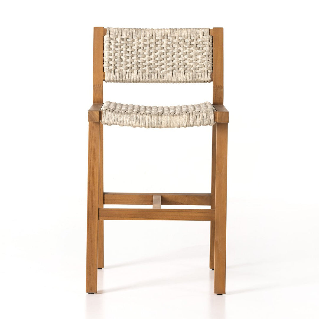 Dominic Outdoor Counter Stool - Ivory Rope