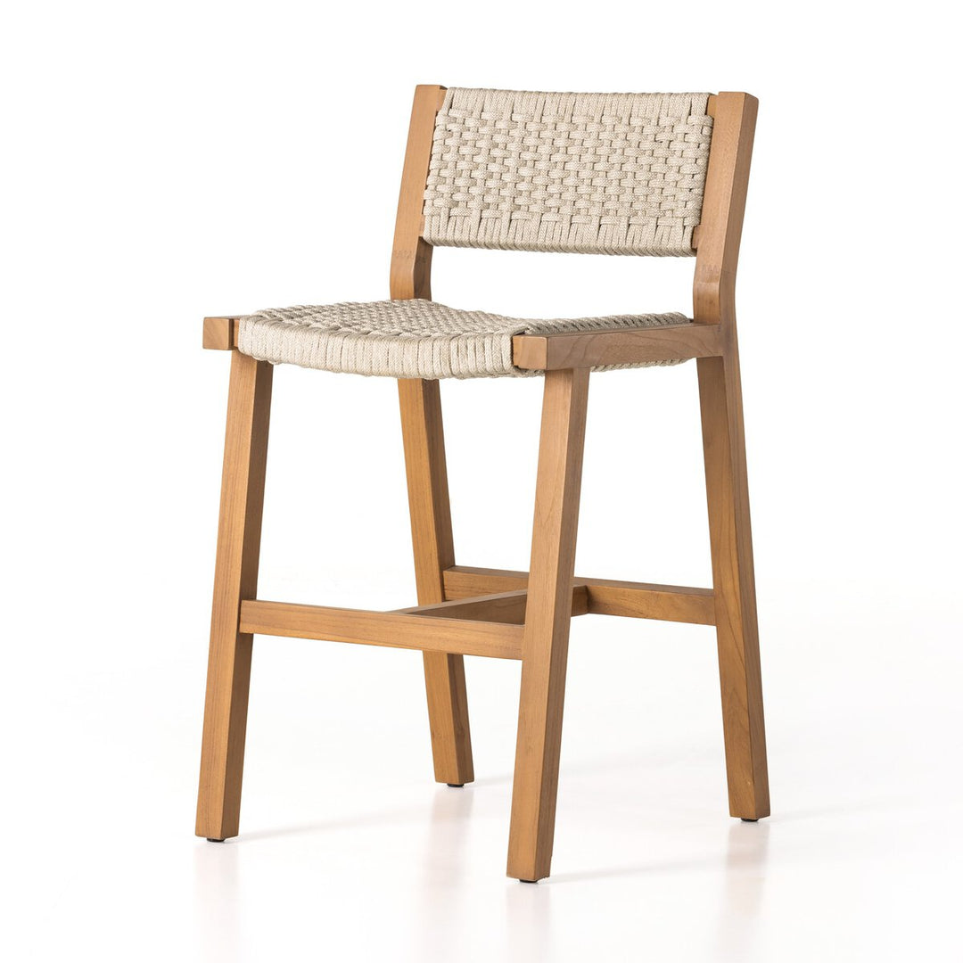 Dominic Outdoor Counter Stool - Ivory Rope