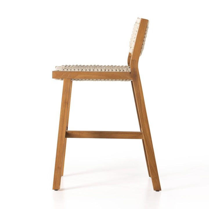 Dominic Outdoor Counter Stool - Ivory Rope