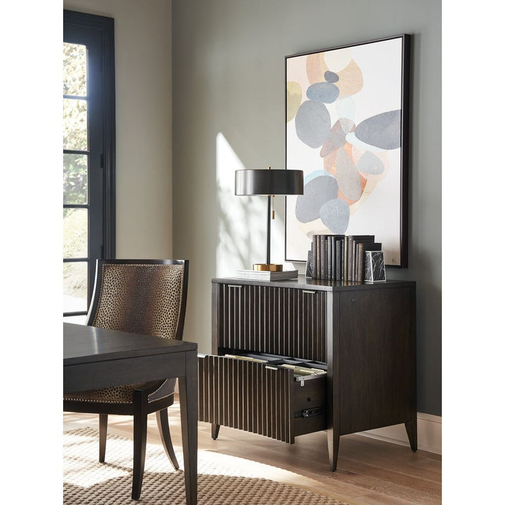 File Storage Jasper File Chest - Dark Brown